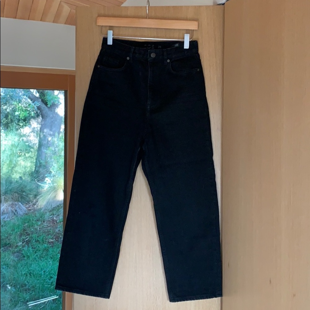 Cos High Waisted Black Jeans